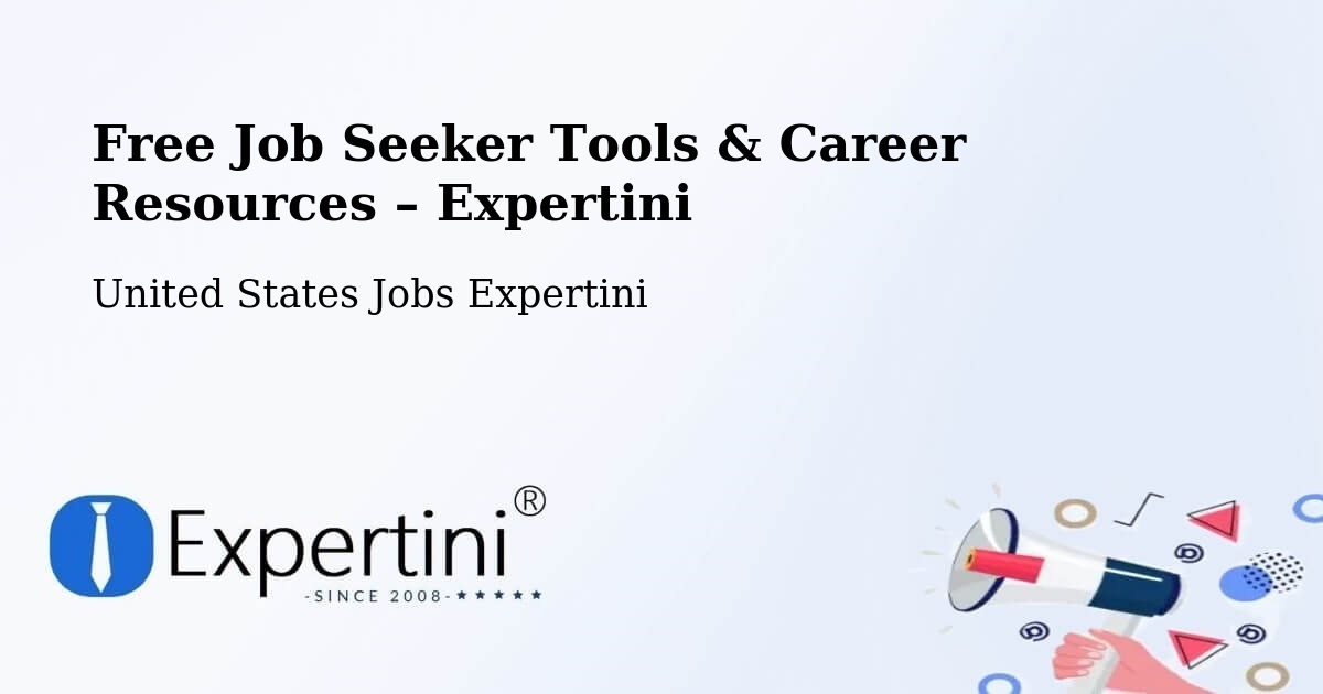 Free Job Seeker Tools & Career Resources – Maryland - Maryland, United States Jobs Expertini